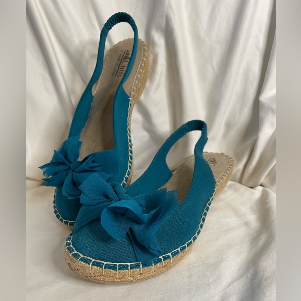 Cliffs By White Mountain Cheerful Slingback Espadrilles Sz 9M
